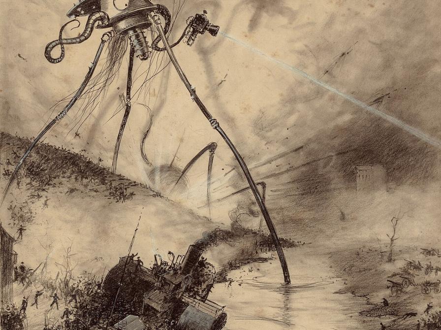 Martiansk tripode angriber