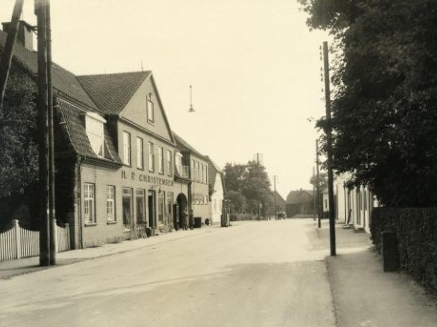 foto af H:P: Christensens købmandsgård 