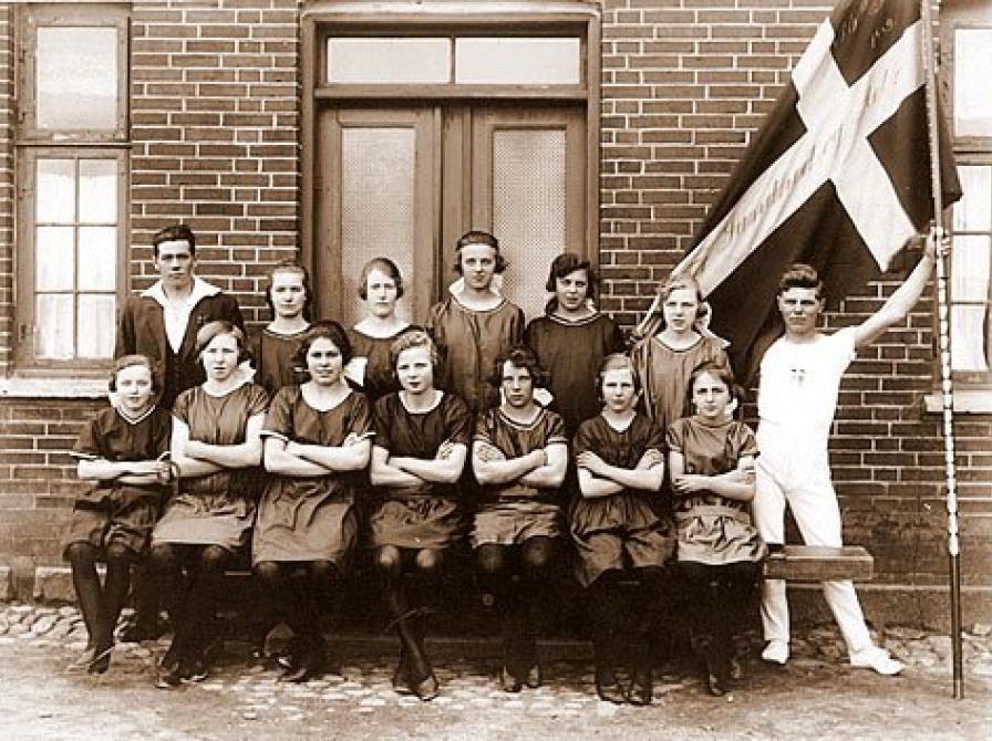 foto af gymnaster ved Kirke Flinterup gymnastik forening 