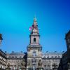 Christiansborg med flag i tårnet