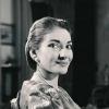 Sorthvidt foto af Maria Callas