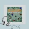 Cover til podcasten ‘Tæt på naturen med Anders Kofoed’ med små insekter på grøn baggrund.