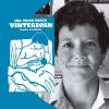 Bogcoveret "Vinterbørn" ved siden af et sort-hvidt portræt af Dea Trier Mørch, fotograferet af Gregers Nielsen, Gyldendals Billedbibliotek